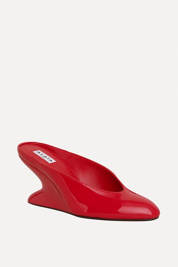 Patent Leather Mules from Alaïa
