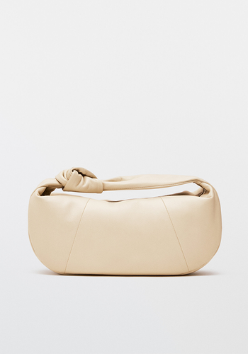 Nappa Leather Croissant Bag from Massimo Dutti