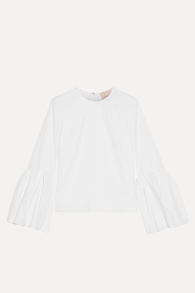 Truffaut Cotton-Poplin Top from Roksanda