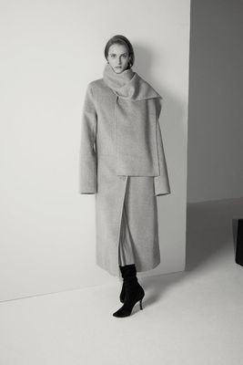 Mio Long Lambswool Scarf Coat, £795 | Tove Studio