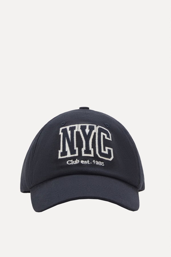 Cap With Embroidered Letter from Mango