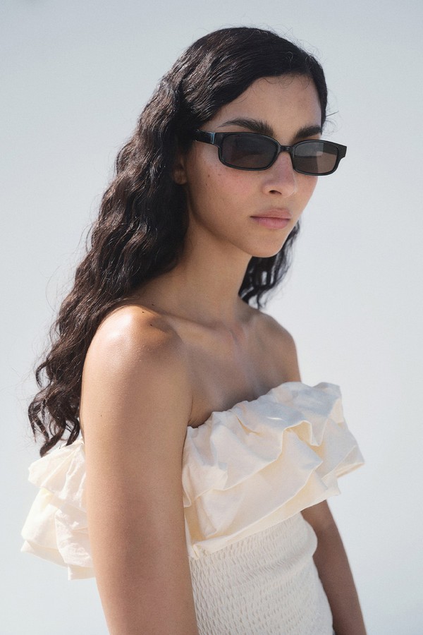 Strapless Top With Ruffles  from Mango