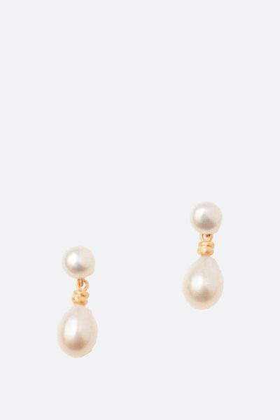 Bessie Earrings With Pearl from Carousel Jewels 