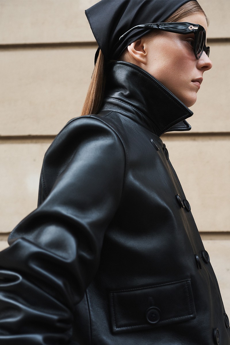 Cropped Leather Jacket from Maje