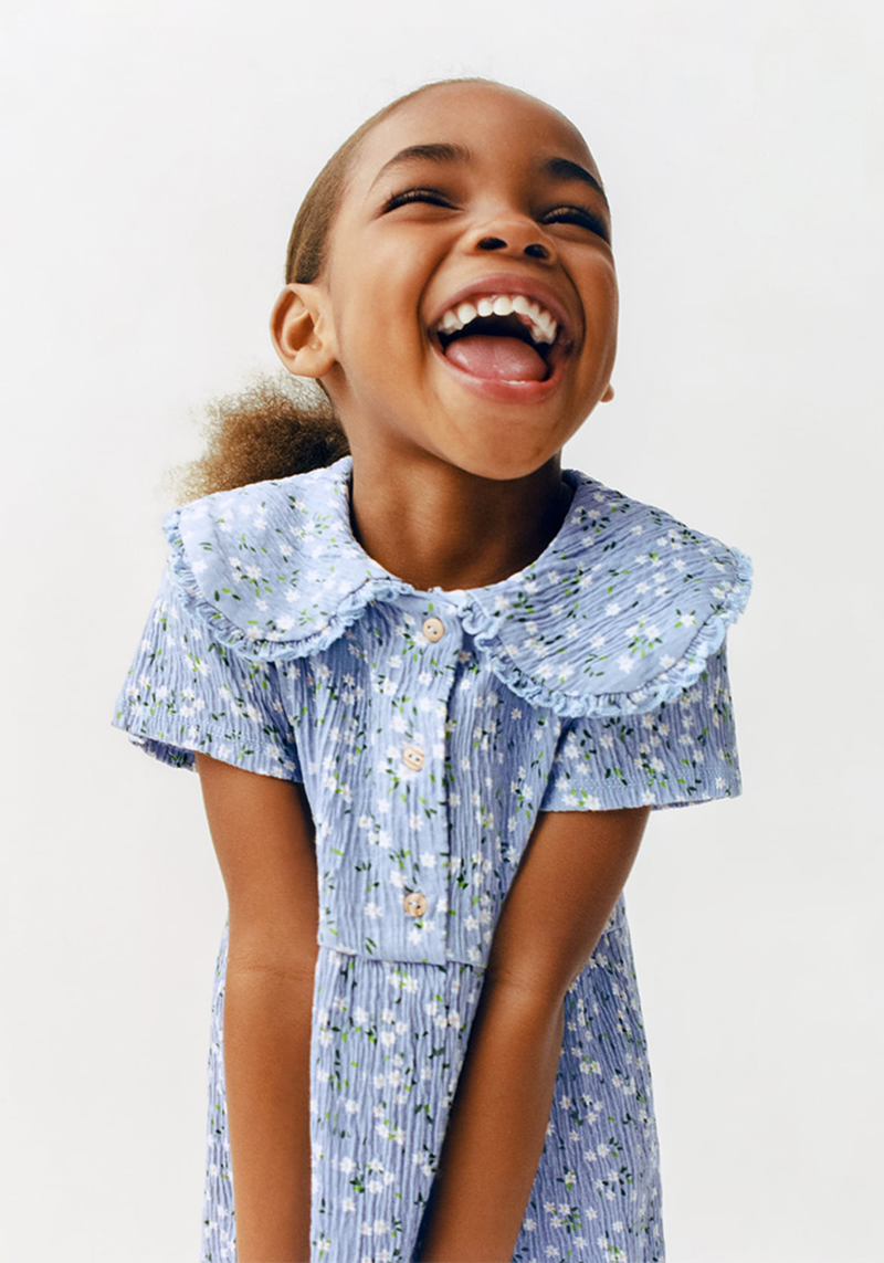 Floral Textured Dress from Zara