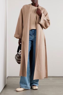 Trullem Belted Wool Coat from By Malene Birger