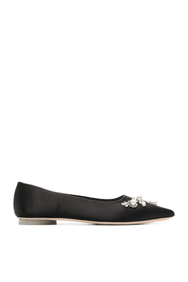 Crystal-Embellished Ballet Pumps from Simone Rocha