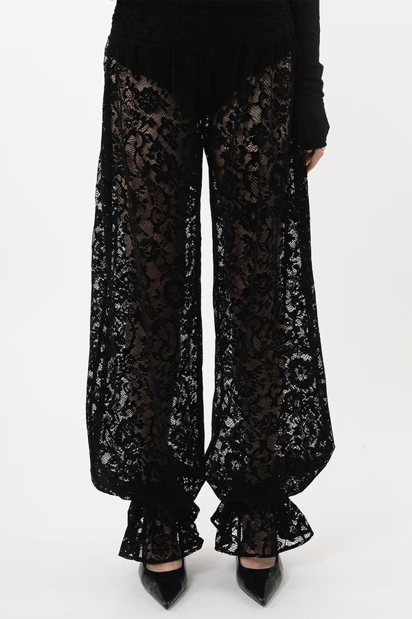 Velvet Lace Balloon Pants from Arakii
