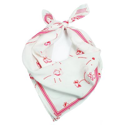 Popcorn Print Bandana Silk Scarf from Rockins