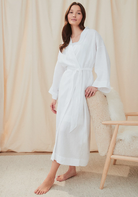 Linen Long Lightweight Robe from The White Company