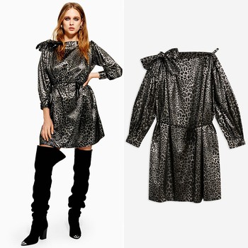 Metallic Jacquard Mini Dress