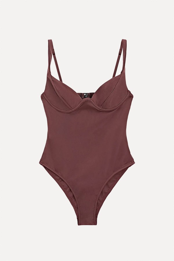 Swimsuit With Underwire And Wide Straps