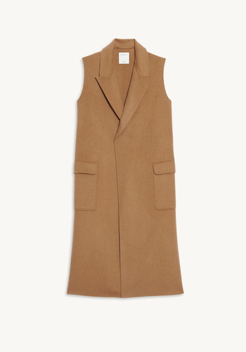 Sandro Sleeveless Wool Coat