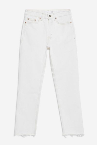 Off White Straight Jeans