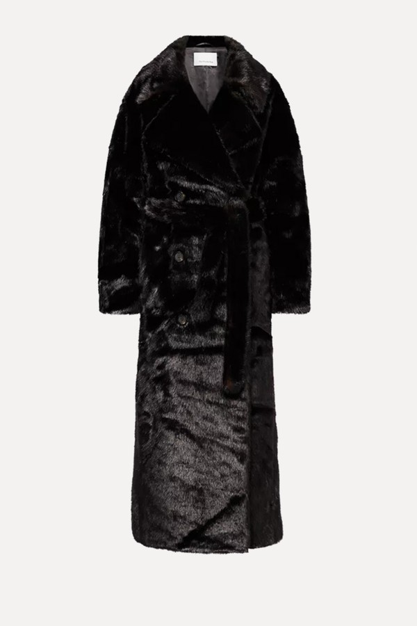 Joni Notched-Lapel Faux-Fur Coat from The Frankie Shop