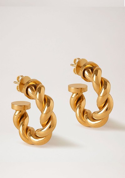 Twist Small Hoop Earrings 