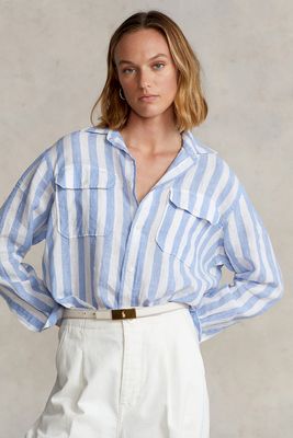 Striped Linen Shirt, £100