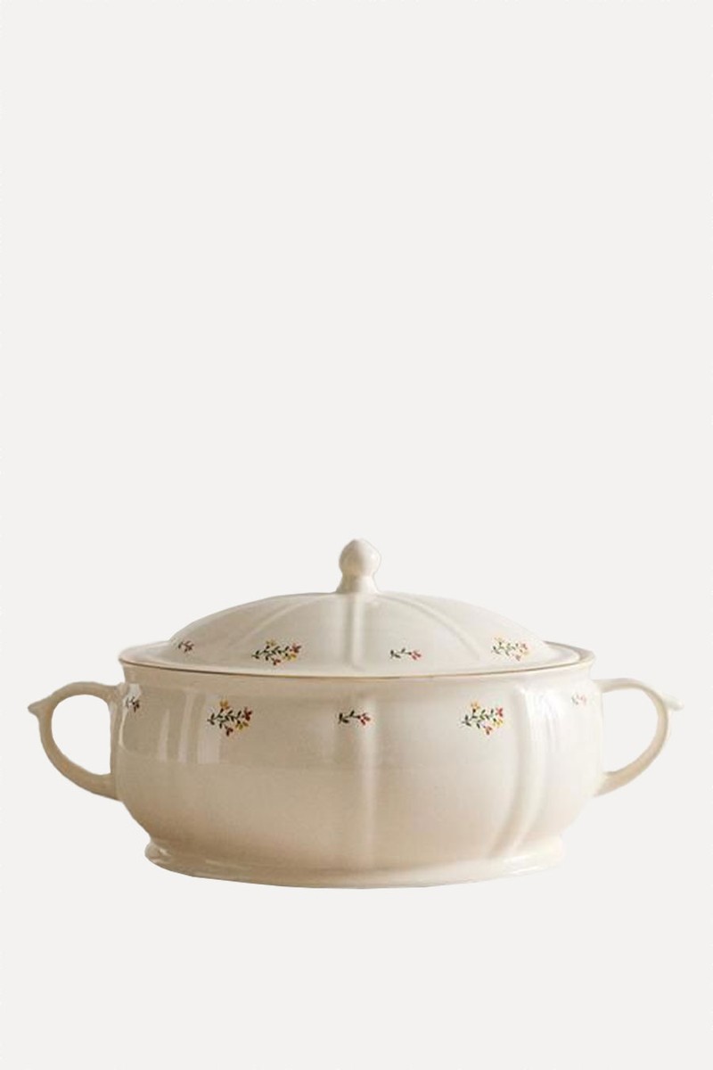 Floral Porcelain Tureen from Zara