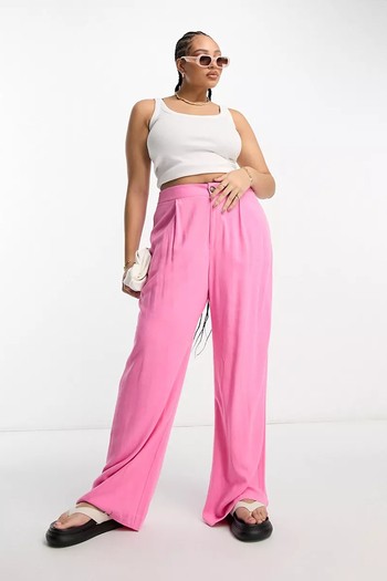 Linen Relaxed Trousers from ASOS