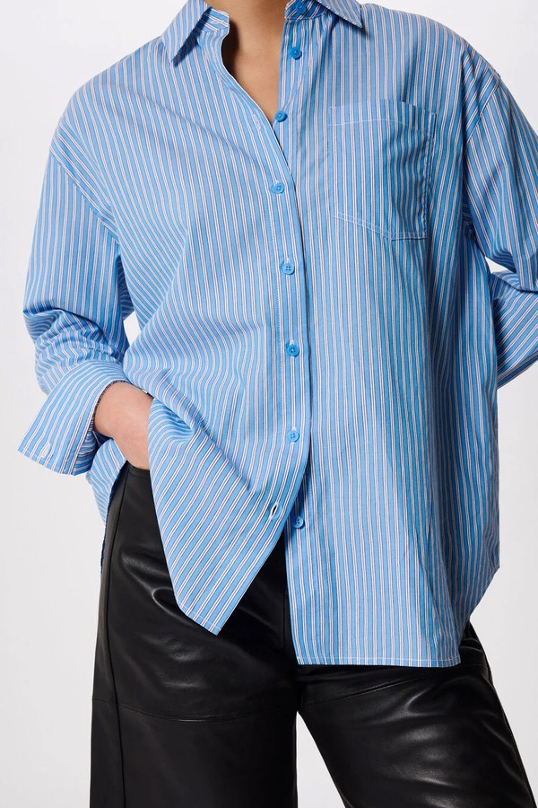 Oversized Fit Stripe Shirt