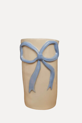Blue Wobbly Bow Vase from Grace H. Made