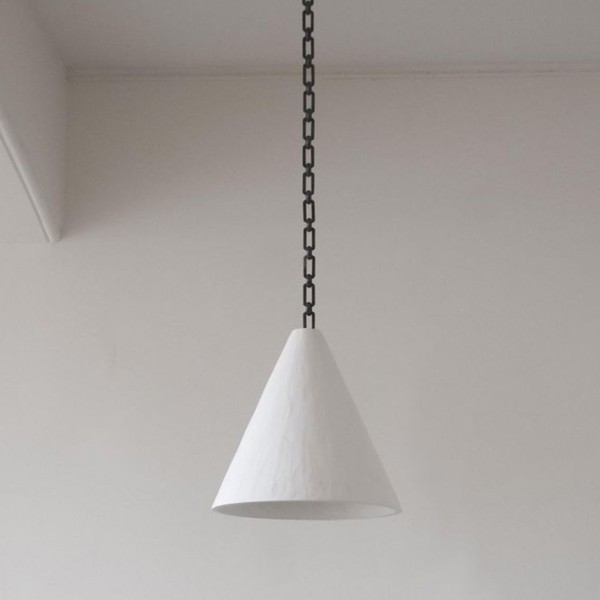 Plaster Cone Hanging Light from Rose Uniacke