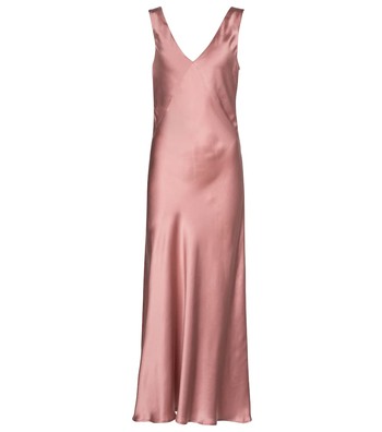 Bordeaux Silk Satin Slip Dress, £379 | Asceno