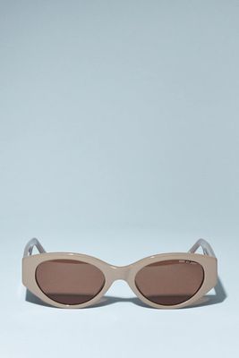 Quin Solid Sand Cat-Eye Sunglasses from Dmy By Dmy