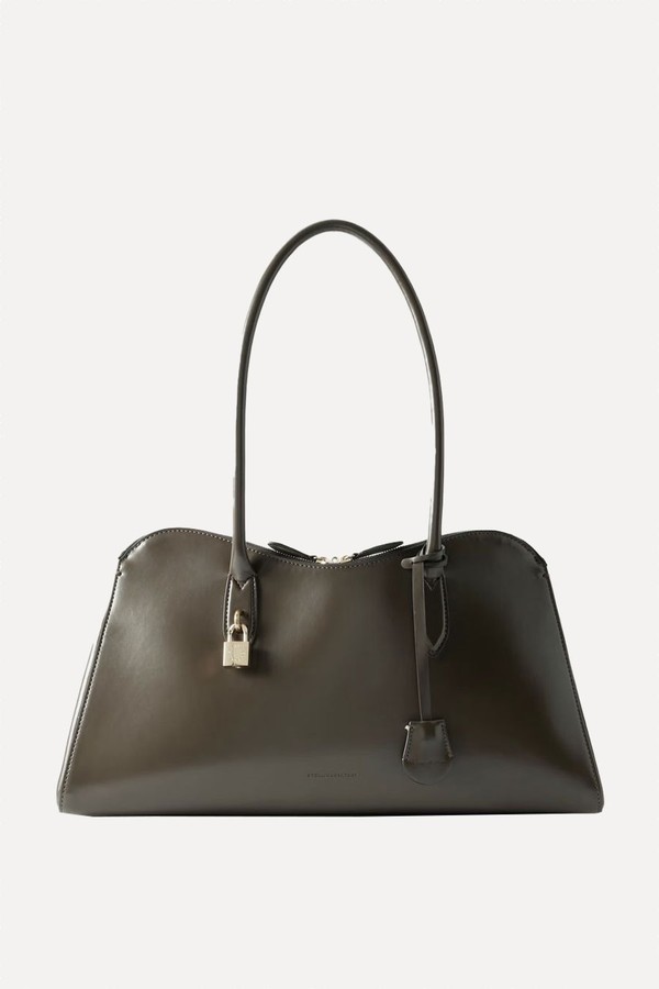 x from Ryder Logo-Embossed Embellished Textured Vegan Tote, £1,695 | Stella McCartney