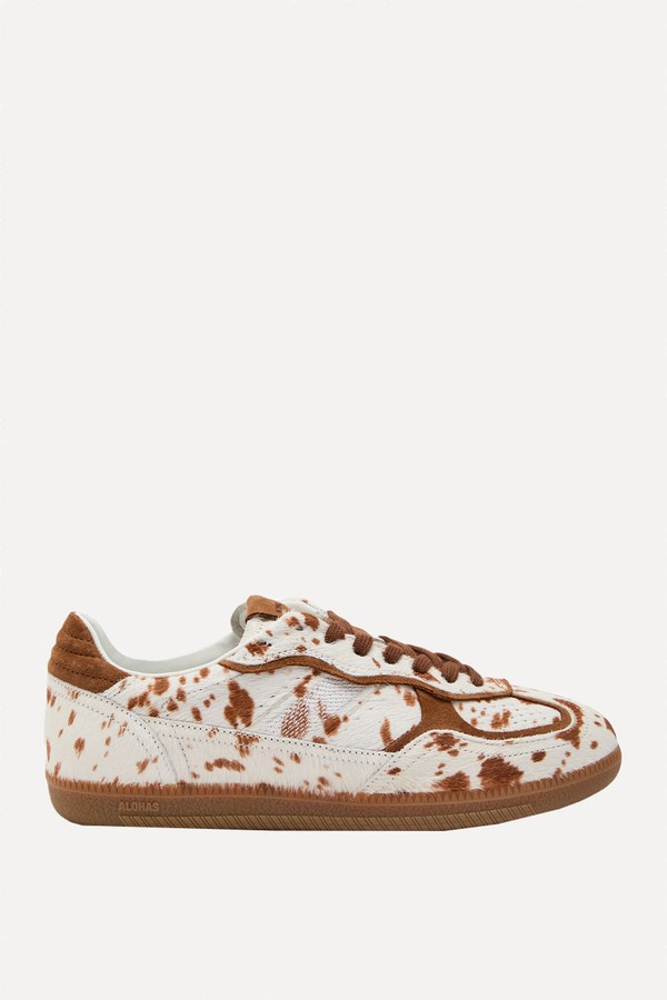 Tb. 490 Rife Cow-Print Calf-Hair Sneakers from Alohas