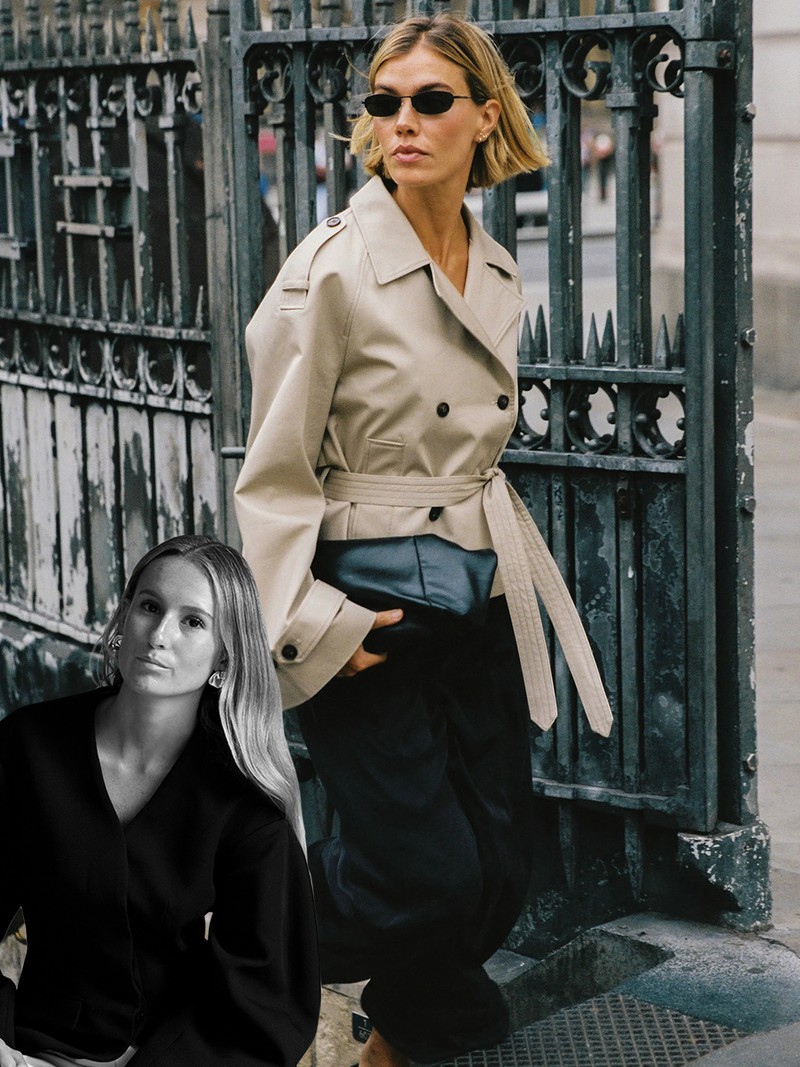 Gabriel Natural Cropped Trench Coat from Dissh