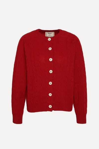 Gail Cable-Knit Cardigan from Barbour x The Edit by Alexa Chung