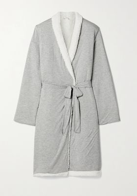 Alpine Chic Reversible Modal-Jersey And Fleece Robe from Eberjey