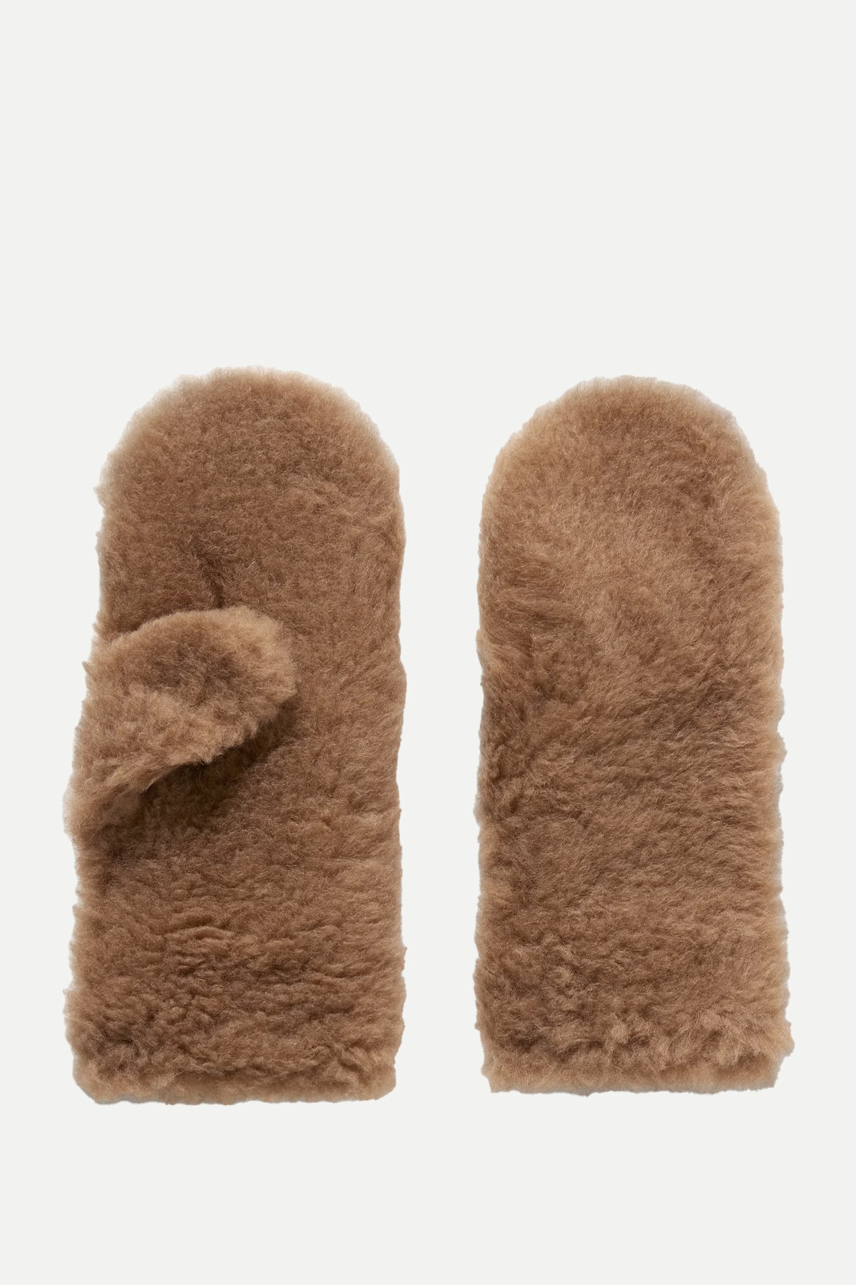 Ombrat2 Leather-Trimmed Camel Hair & Silk-Blend Gloves from MAX MARA