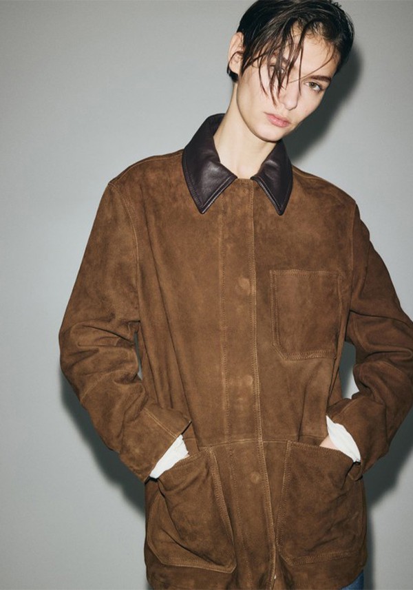 Collared Suede Jacket
