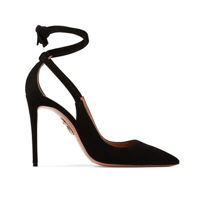 Milano Cutout Suede Pumps from Aquazurra