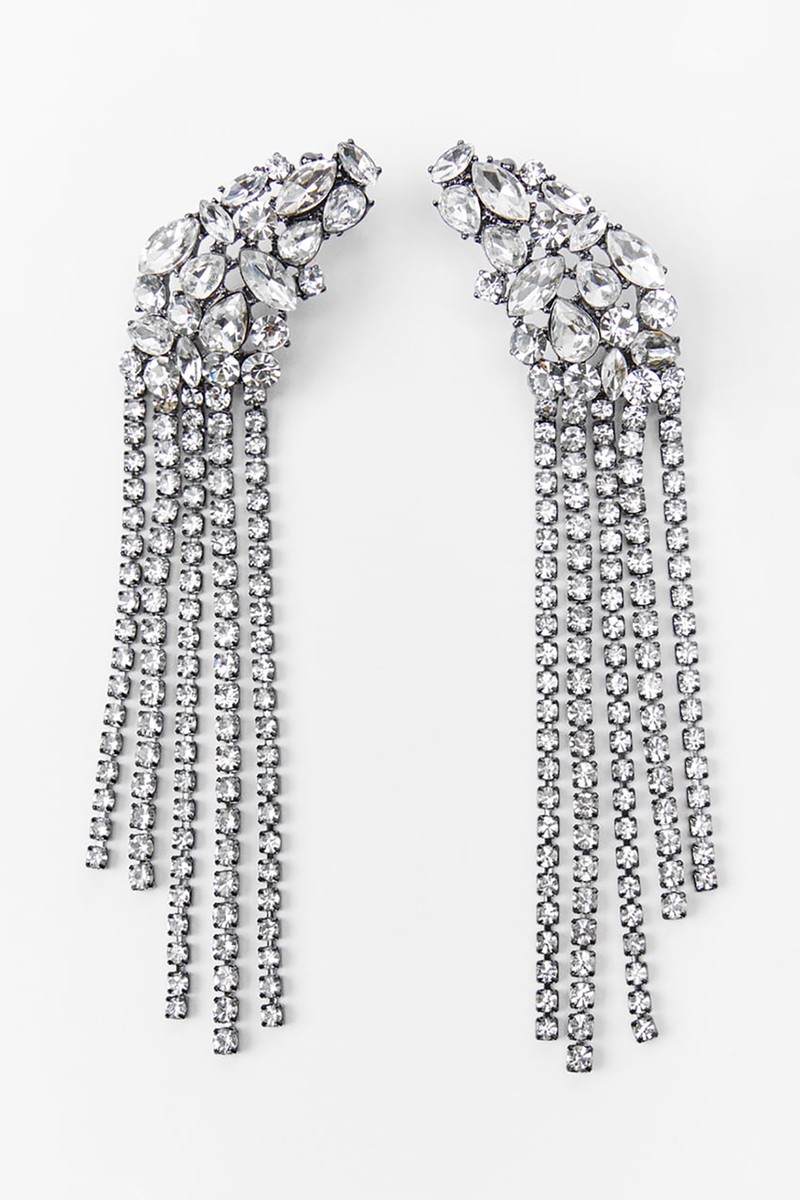 Bejewelled Earrings from Zara