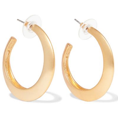 Gold-Tone Hoop Earrings from Kenneth Jay Lane