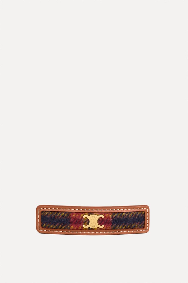 Tartan Hair Clip from CELINE