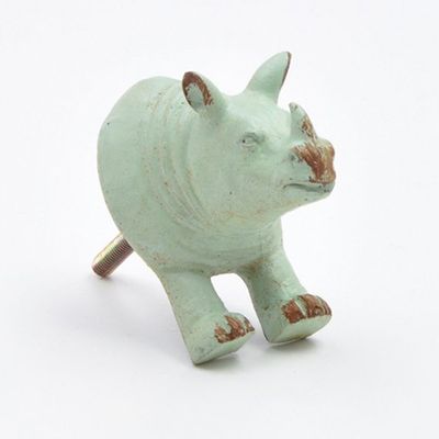 Green Rhinoceros Knob from Abodent.com