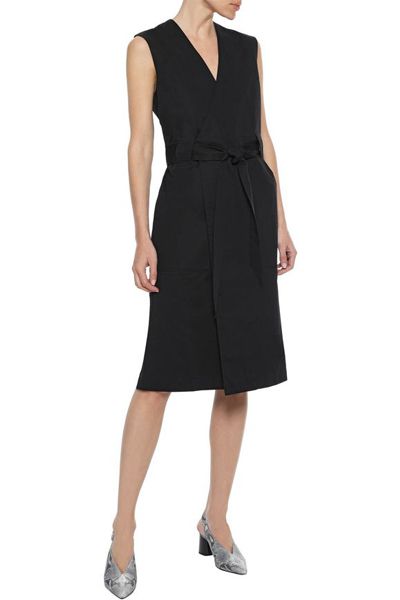 Freja Cotton-Twill Wrap Dress