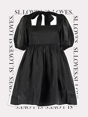 Black Puff Sleeve Dress