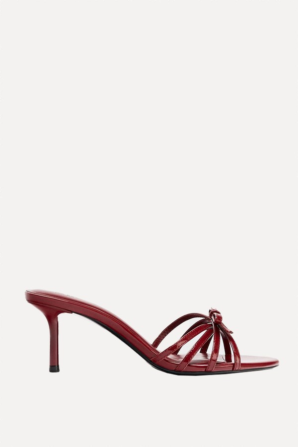 High Heel Sandals With Bow
