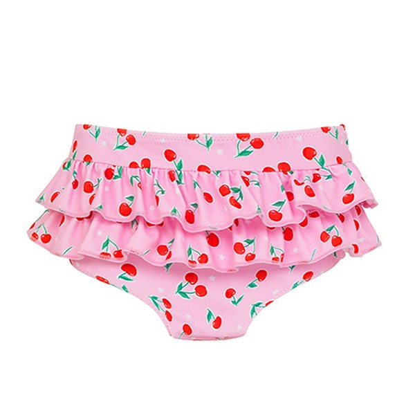 Pink Cherries Frill Nappy Pant from Sunuva