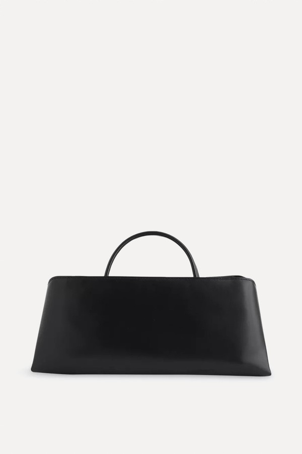 Interchangeable-Strap Leather Clutch Bag from Verafied 