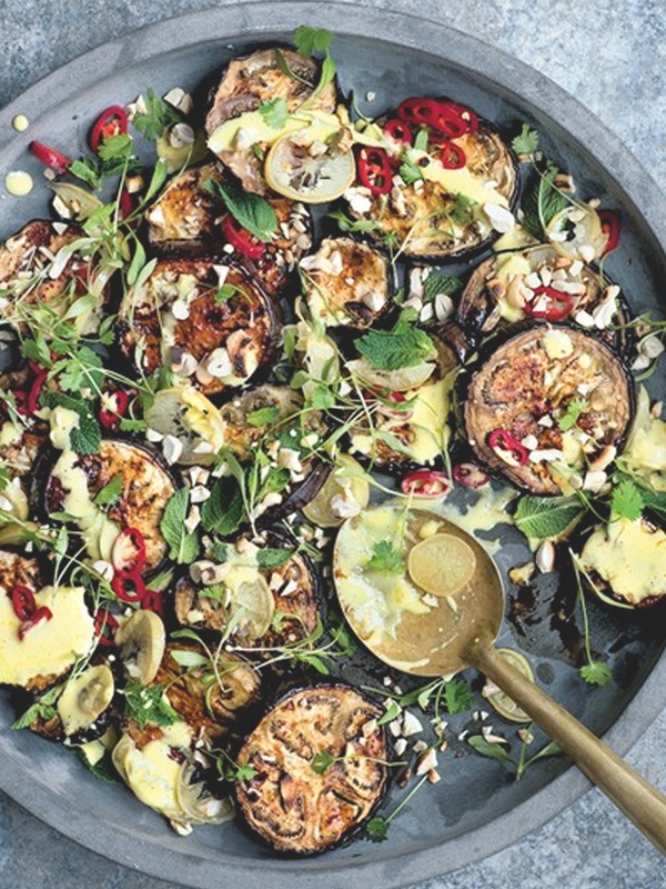 Baked Aubergine With Lemon Yoghurt