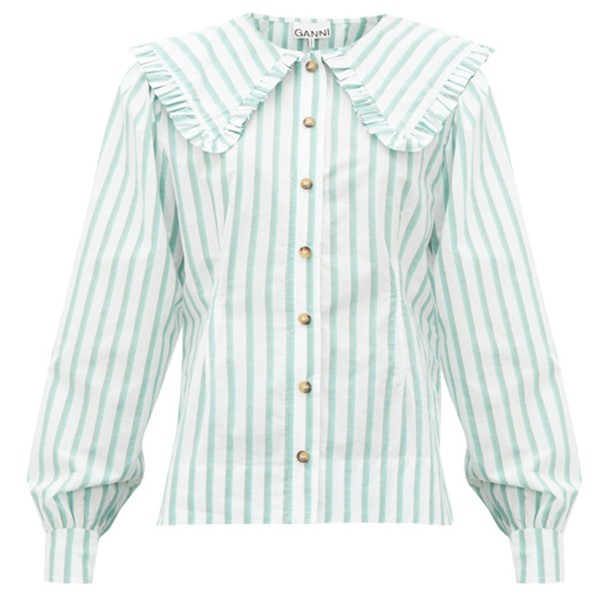 Feathery Cotton Shirt from GANNI