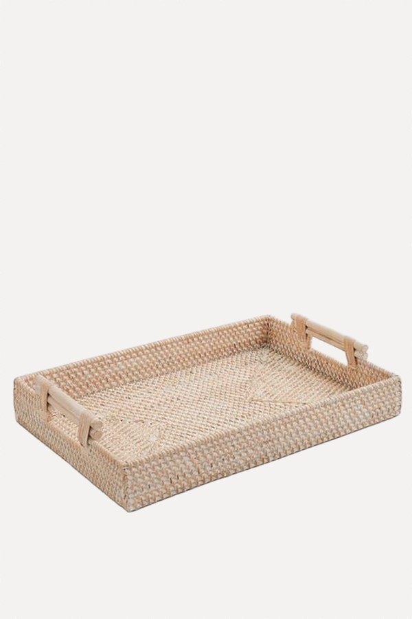 Churchgate Woven Rattan Rectangle Tray