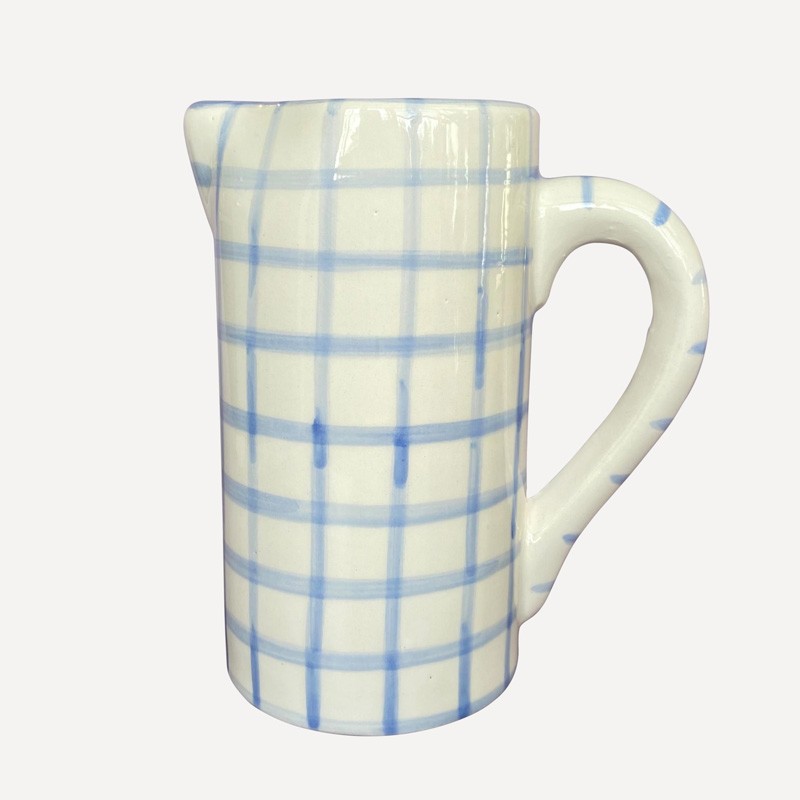 Drink Me Gingham Jug from Vaiselle