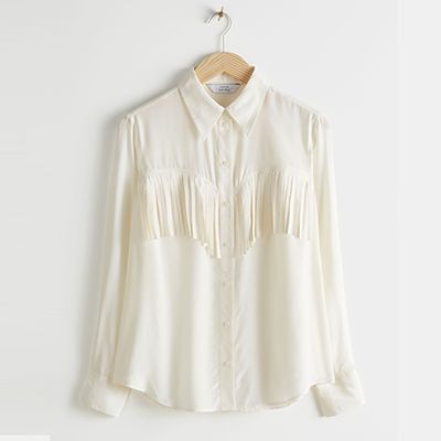 Button Up Fringe Shirt from & Other Stories
